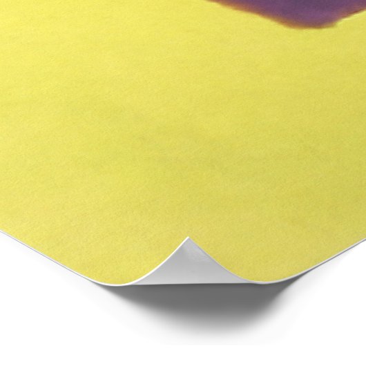 紫、緑は黄色 ポスター (角)