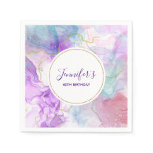 紫、緑、ピンクのフローリングカラー誕生日