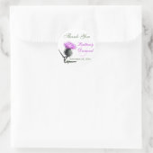 紫、緑、白1.5インチ直径シール ラウンドシール (バッグ)