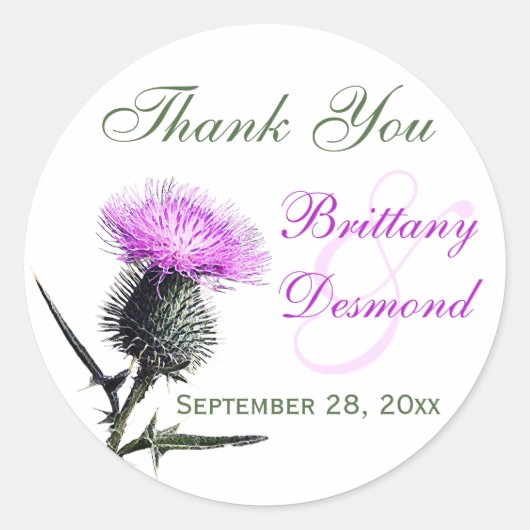 紫、緑、白1.5インチ直径シール ラウンドシール (正面)