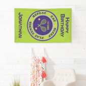 紫-緑、食べ睡眠、テニ遊ス 横断幕 (インサイチュ)