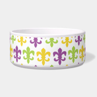 紫、緑、黄色のフルーアデリス ボウル