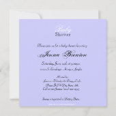 紫「花の子」ソノグラムベビーシャワー招待状 招待状 (裏面)