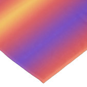 紫（赤）オレンジのグラデーションのストライプ テーブルクロス (アングル)