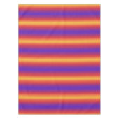 紫（赤）オレンジのグラデーションのストライプ テーブルクロス (正面)