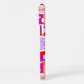 紫、赤、オレンジの電話ケース iPhoneケース (左側面)