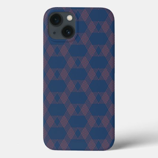 紫、赤、トレンディー、カッコいい装飾モダン芸術 Case-Mate iPhoneケース (裏面)