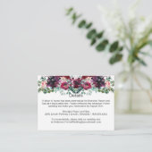 紫 赤 マルベ ピンクの花束 カード (スタンド正面)