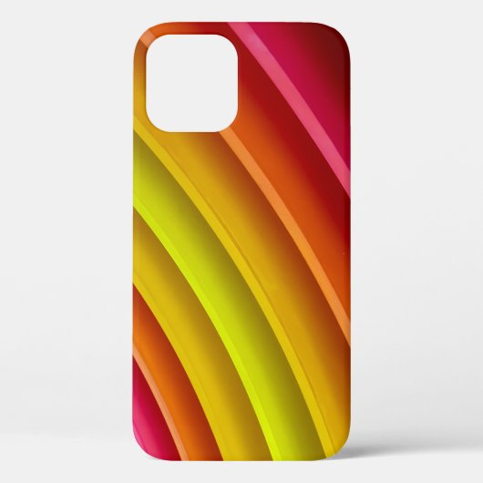 紫、赤、黄色の虹の柱 Case-Mate iPhoneケース (裏面)