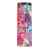 紫、赤、黄、青抽象芸術パーソナライズされたTh タンブラー (裏面)