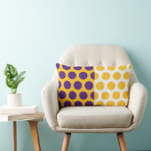 紫、金ゴールド、ホワイトサークルのアメリカのMOJO枕 クッション (椅子)