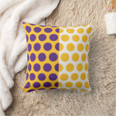 紫、金ゴールド、ホワイトサークルのアメリカのMOJO枕 クッション (ブランケット)