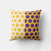 紫、金ゴールド、ホワイトサークルのアメリカのMOJO枕 クッション (裏面)