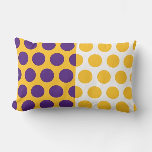紫、金ゴールド、ホワイトサークルのアメリカのMOJO枕 クッション (正面)
