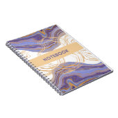 紫、金ゴールド、白のノートブック ノートブック (右側)