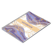 紫、金ゴールド、白のノートブック ノートブック (左側)