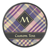 紫、金ゴールド、青のタータンチェック アイスホッケーパック (正面)
