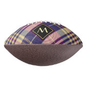 紫、金ゴールド、青のタータンチェック アメリカンフットボール (回転90)
