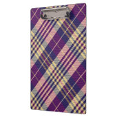 紫、金ゴールド、青のタータンチェック クリップボード (左)