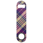 紫、金ゴールド、青のタータンチェック スピード栓抜き (裏面)