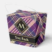 紫、金ゴールド、青のタータンチェック フェイバーボックス (裏面サイド)