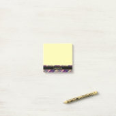 紫、金ゴールド、青のタータンチェック ポストイット (デスク上)