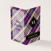 紫、金ゴールド、青のタータンチェック 名刺 (外部)