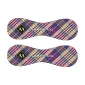 紫、金ゴールド、青のタータンチェック 野球ボール (パネル)