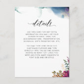 紫、青とティール（緑がかった色）、神秘的な庭の詳細 エンクロージャーカード (正面)