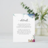 紫、青とティール（緑がかった色）、神秘的な庭の詳細 エンクロージャーカード (スタンド正面)