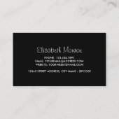 紫、青とピンクの紫陽花、花屋 名刺 (裏面)