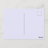 紫 – 青のハンガリーはっきりしたの刺繍 – 名前の日 ポストカード (裏面)