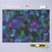 紫、青、および黒の抽象芸術 薄葉紙 (クラフト)