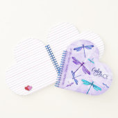 紫、青、アクアドラゴンフライカスタム雑誌 ノートブック (内部)