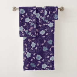 紫（青） バスタオルセット