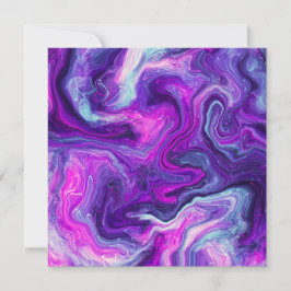 紫、青、ピンクの大理石の流体アート恋しく思ユー