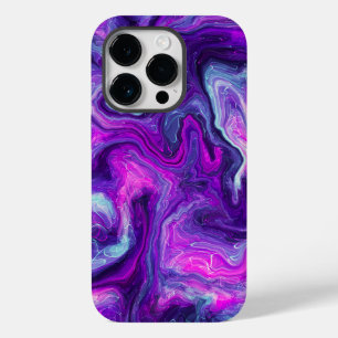 紫、青、ピンクの大理石の流体アート Case-Mate iPhone 14 PROケース
