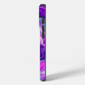 紫、青、ピンクの大理石の流体アート Case-Mate iPhoneケース (裏面 / 左)