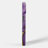 紫、青、水色、および金ゴールド Case-Mate iPhoneケース (裏面 / 右)