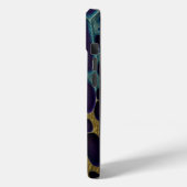 紫、青、水色、および金ゴールド Case-Mate iPhoneケース (裏面 / 左)