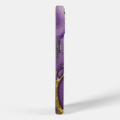 紫、青、水色、および金ゴールド Case-Mate iPhoneケース (裏面 / 右)