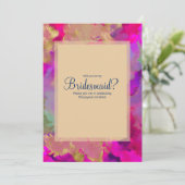 紫、青、紫の大理石(招待状) セーブザデート (スタンド正面)