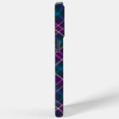 紫、青、緑の格子縞 Case-Mate iPhoneケース (裏面 / 右)