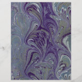 紫、青、緑の霜降り紙 (正面)