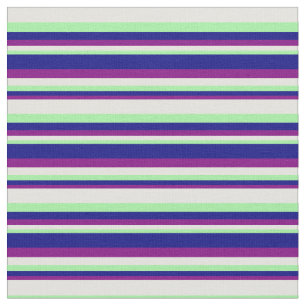 紫、青、緑、および淡黄色 ファブリック