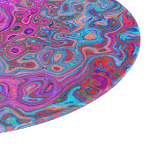 紫、青、赤の抽象芸術レトロ旋回 カッティングボード (角)