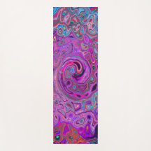 紫、青、赤の抽象芸術レトロ旋回