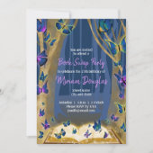 紫、青、金の輝きの魔法の森 招待状 (正面)