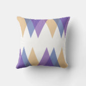 紫、青、黄色の三角形 クッション (裏面)