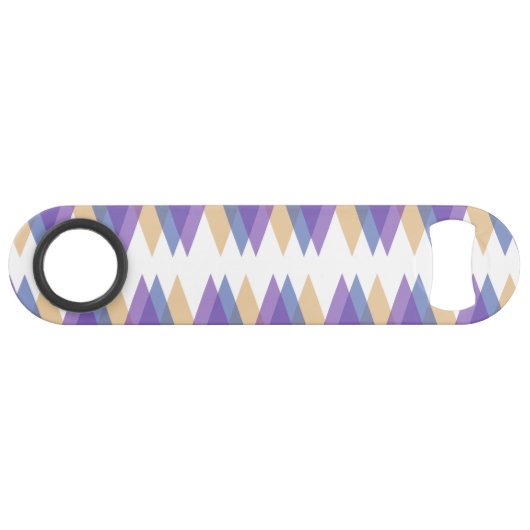 紫、青、黄色の三角形 スピード栓抜き (正面(横))